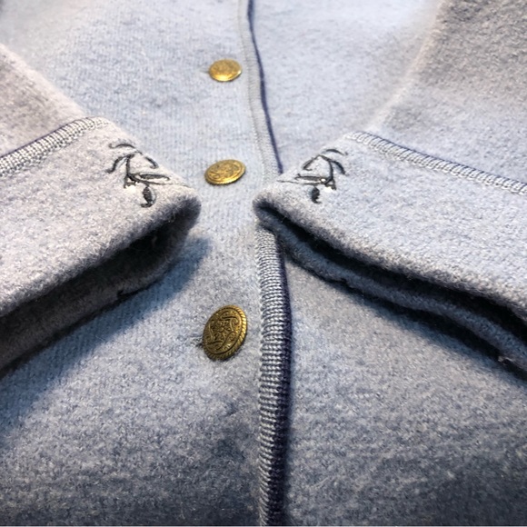 Vintage Huntington Ridge Wool Cardigan with Floral Accents Women’s Large - Picture 4 of 12